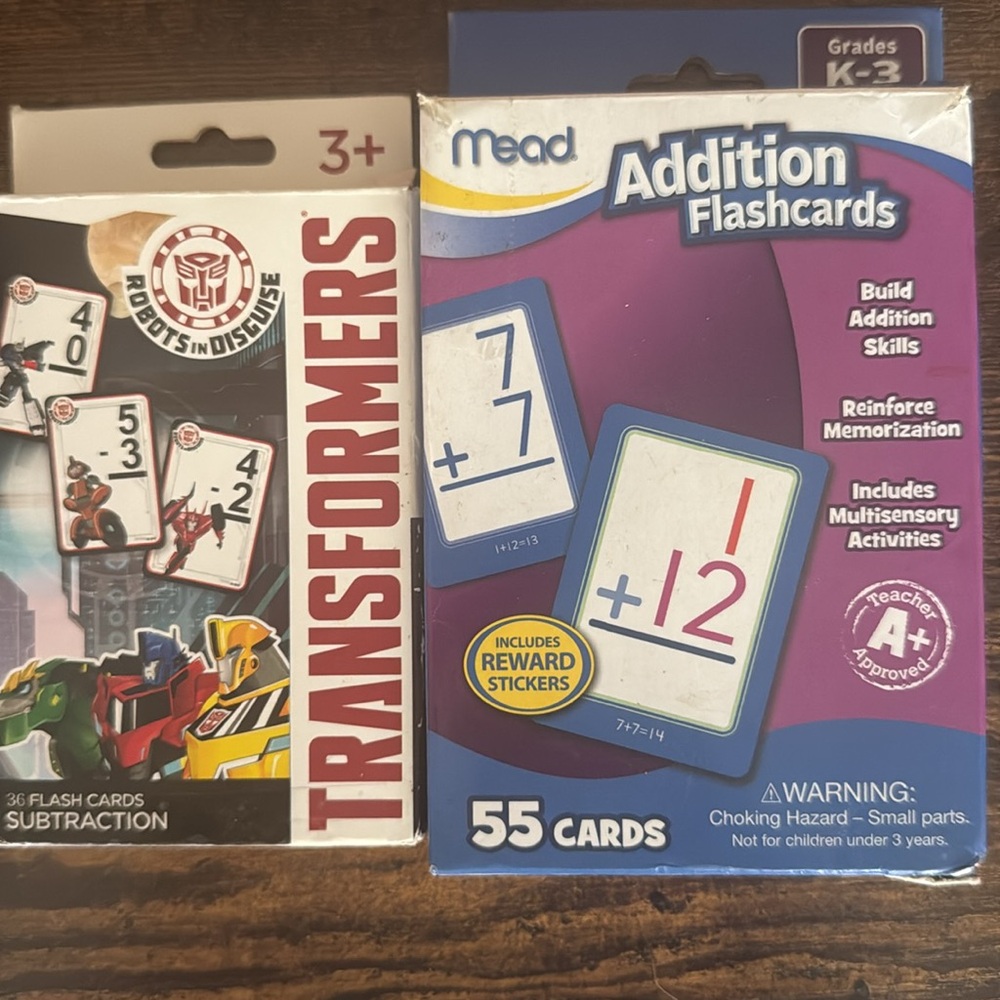 Addition & Subtraction Flashcards - Picture 5 of 5